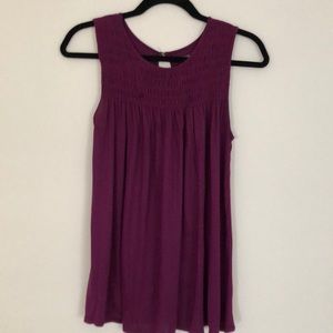 Loft sleeveless smock top